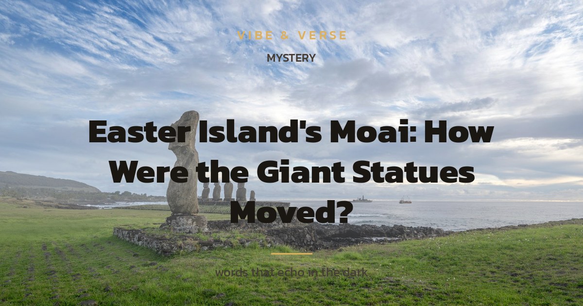 Easter Island's Moai: How Were the Giant Statues Moved?