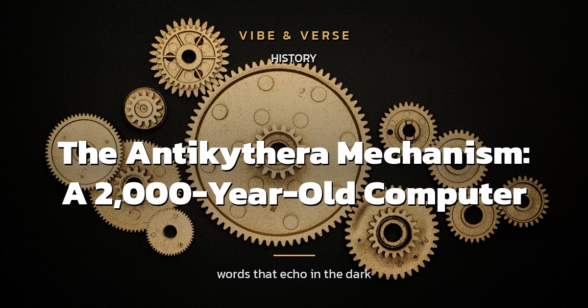 The Antikythera Mechanism: A 2,000-Year-Old Computer