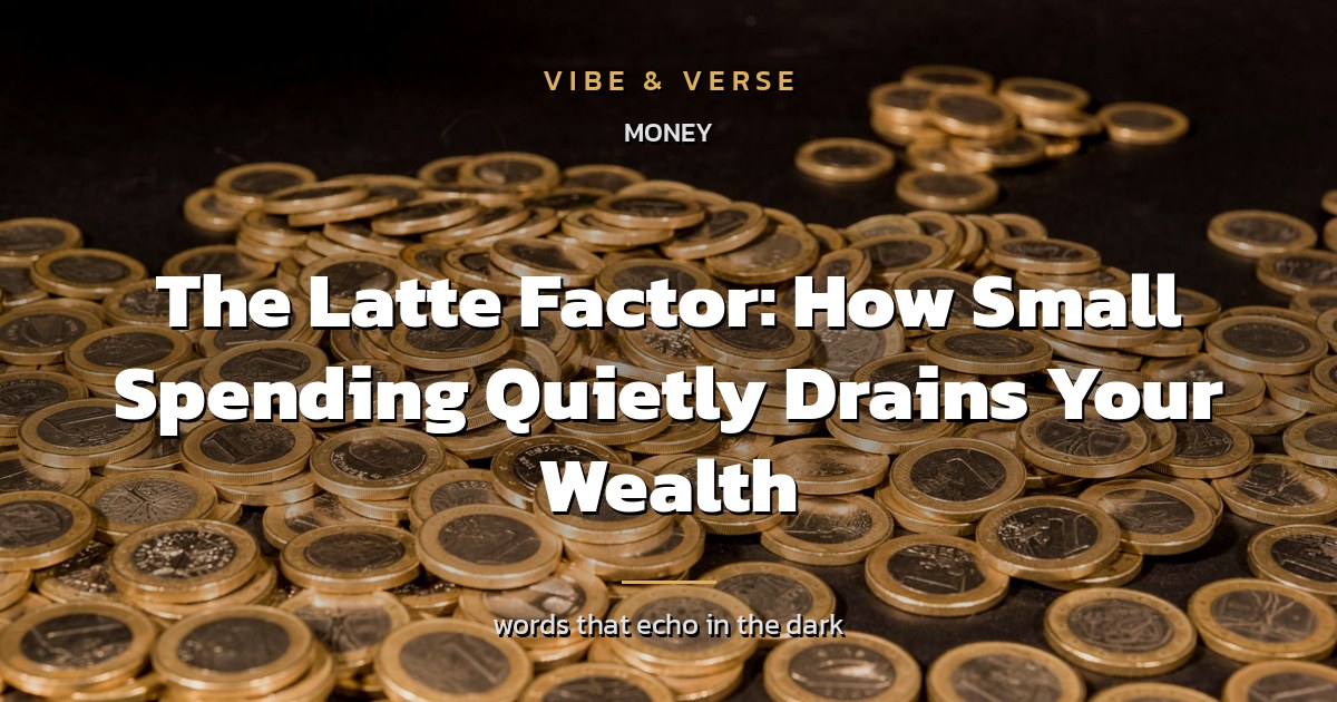 The Latte Factor: How Small Spending Quietly Drains Your Wealth